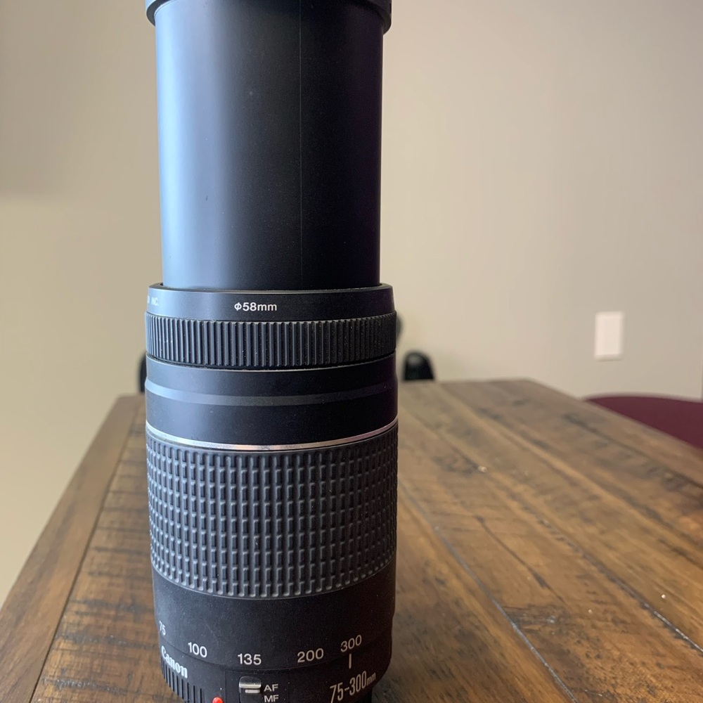 Canon Black and Silver Telephoto Lens - Picture 3 of 16
